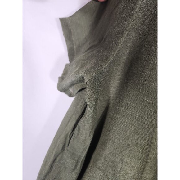 NWOT ANSELF Womens Plus Dress Olive Layered Lagen look Minimalist Comfort 3X - Picture 5 of 6